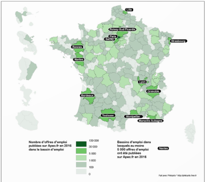 “Les opportunités d’emploi pour les cadres : des différences selon les secteurs et les territoires” | APEC – Décembre 2017